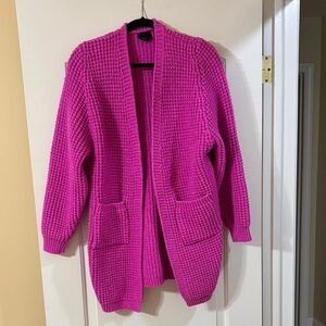 Lumiere Fuchsia Knit Cardigan